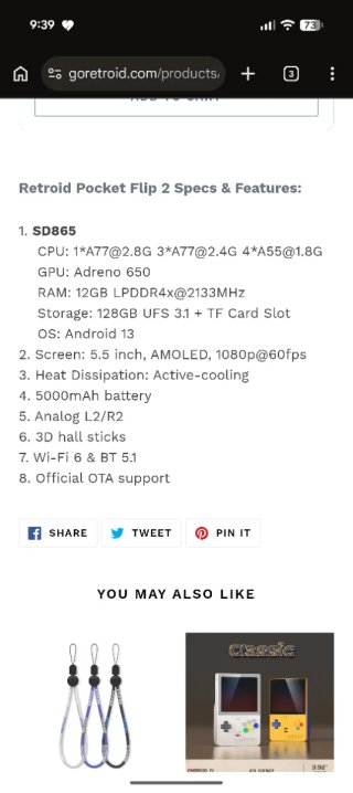 Retroid Pocket Flip 2 GC SD865