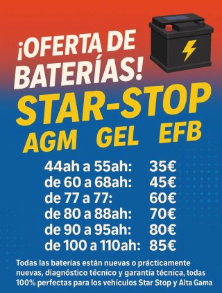 Baterías Coche, Furgoneta y Camión