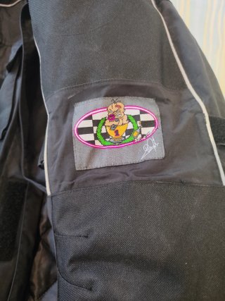 Chaqueta de moto touring negra