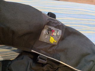 Chaqueta de moto touring negra