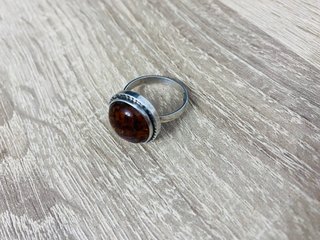 Anillo Vintage Plata 925 con Ámbar