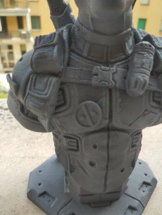 Busto Deadpool da dipingere o dipinto