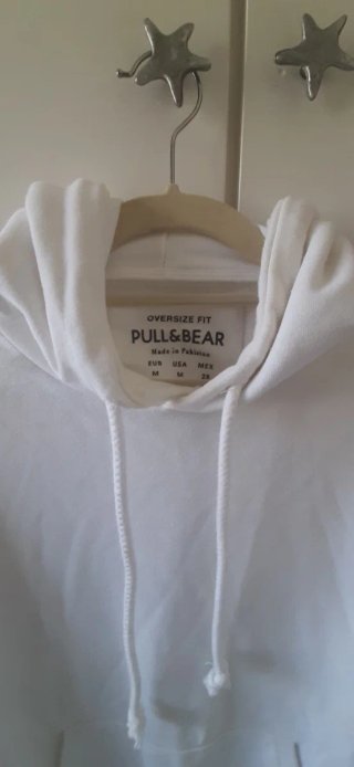 Sudadera oversize blanca