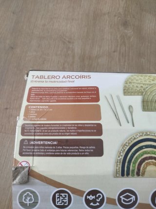 Tablero Arcoíris Montessori Motricidad Fina