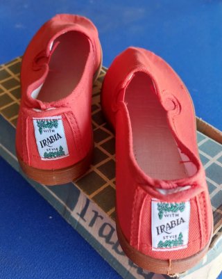Zapatillas lona IRABIA rojas talla 36 NUEVAS