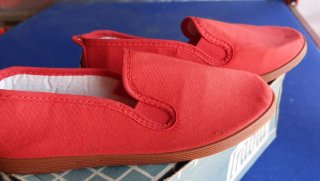 Zapatillas lona IRABIA rojas talla 36 NUEVAS