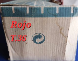 Zapatillas lona IRABIA rojas talla 36 NUEVAS
