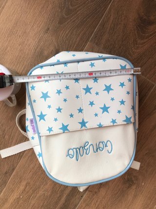 Mochila guardería estrellas azul