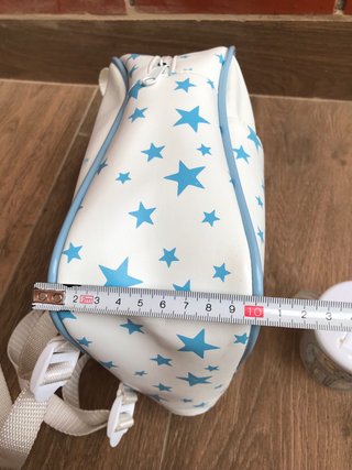 Mochila guardería estrellas azul