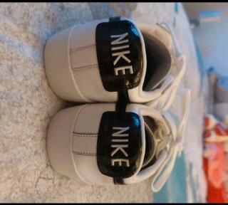 Zapatillas Nike Blancas Logo Negro Talla 39