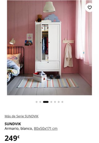Armario Blanco Ikea Sundvik