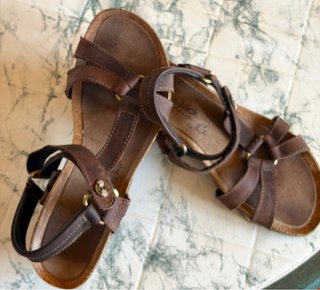 Sandalias Panama Jack Cuña Marrones