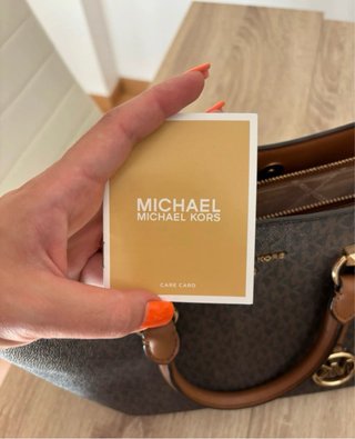 Mala Michael Kors Castanha Dourada