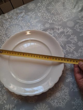 6 Platos Llanos Porcelana Blanca