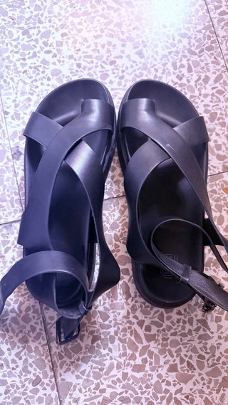 Sandalias gladiador negras
