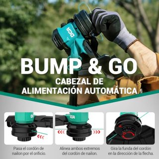 Desbrozadora batería 20V 30/35cm, 2 velocidades