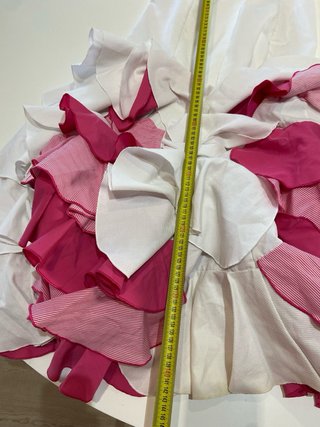 8. Traje Flamenca Talla 40 Blanco y Rosat