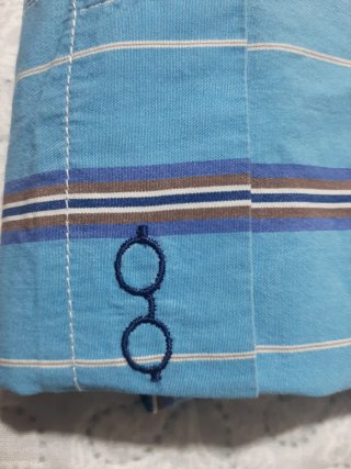 Camisa LOOK azul con rayas