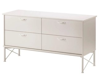 Cómoda IKEA 4 cajones madera blanco