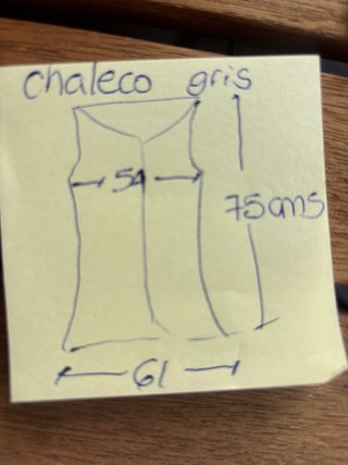 Chaleco pelo OVS gris talla M