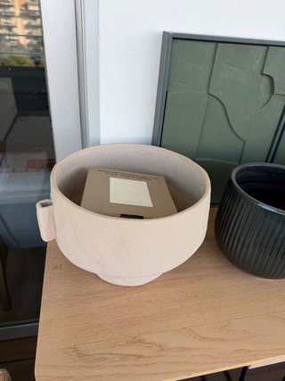 Maceta barro blanco