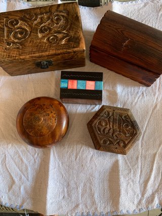Conjunto Cajas Madera Artesanales