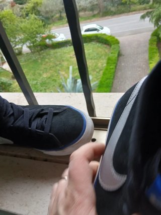 Scarpe Nike uomo alte nere e bianco