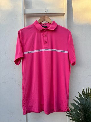 Polo J.Lindeberg Uomo Rosa Slim Fit L