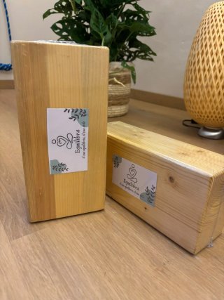 Coppia Mattoni Yoga Legno Premium