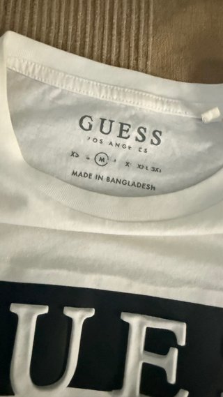 Camiseta Guess Blanca Logo Los Angeles