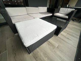 Conjunto Sofá y Mesa Exterior