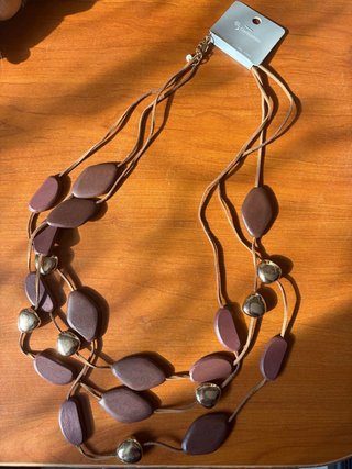 Collana multifilo GelSomini marrone e oro