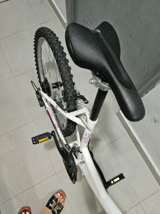Bicicleta Hard tail 24 pulgadas blanco y rosa