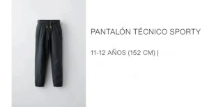 ZARA Pantalón deportivo T.11/12