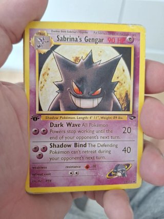 Carta Pokémon Sabrina's Gengar 90 HP