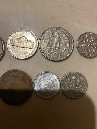 Lote 7 monedas diferentes países