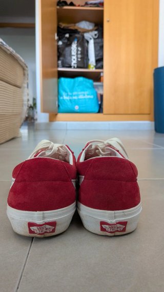 Zapatillas Vans Rojas y Blancas