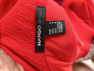 Vestido rojo Mango Talla L