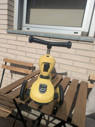 Patinete convertible 2 en 1 amarillo