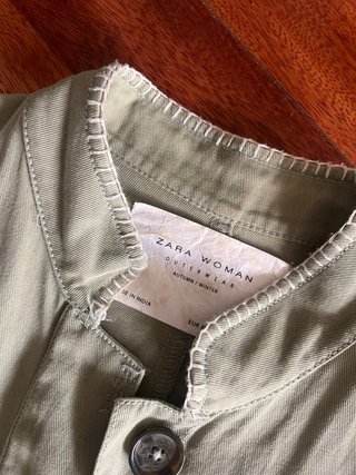 Cazadora Zara Verde Talla S
