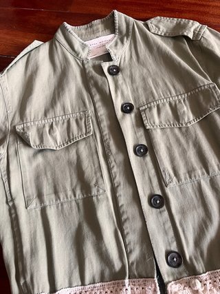 Cazadora Zara Verde Talla S