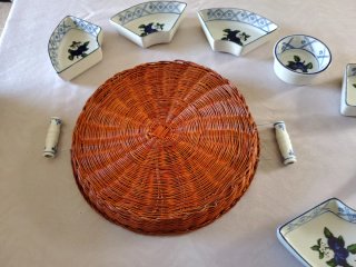 Antipastiera ceramica vintage con manici