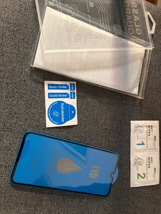 Protezione schermo in vetro temperato per Samsung Galaxy A40, nero