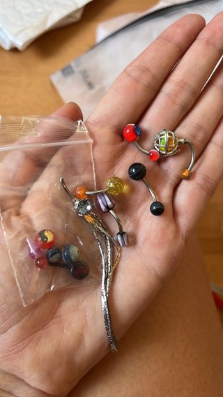 Lote Piercings Ombligo Varios Diseños