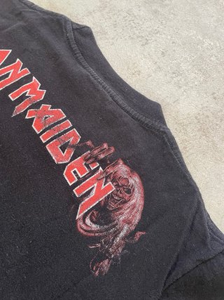 Camiseta Vintage Iron Maiden Negra