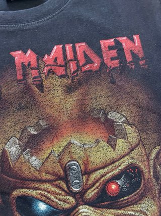 Camiseta Vintage Iron Maiden Negra