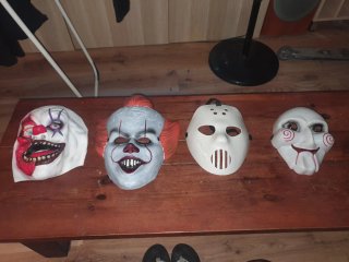 Máscaras Halloween Terror (Set 4)
