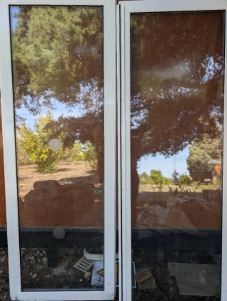 Doble acristalamiento aluminio puertas patio200x72