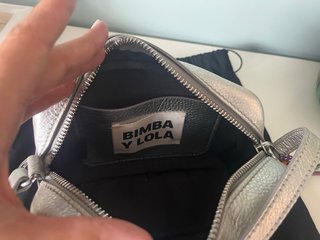 Bolso bandolera Bimba y Lola plateado