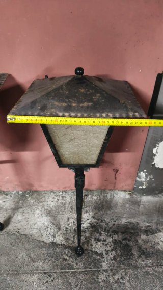 2 Faroles de forja para pared